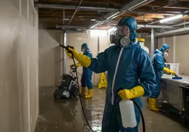 Basement Sanitization and Antimicrobial Treatment process in Pueblo, CO