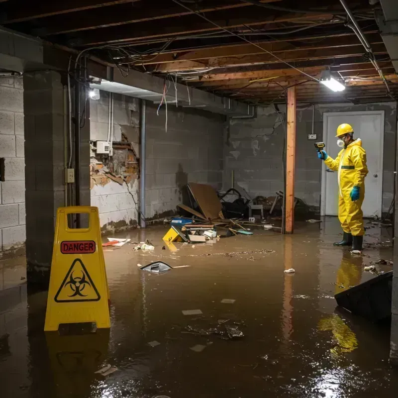 Flooded Basement Electrical Hazard in Pueblo, CO Property